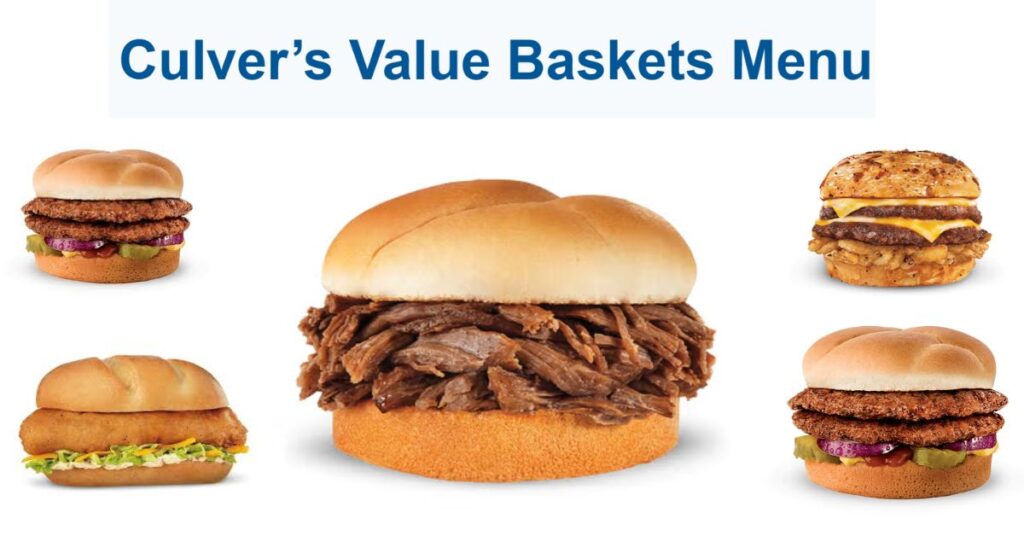 Culver's Value Baskets Prices & Calories 2026